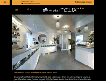 Tablet Screenshot of hotelfelixrimini.com